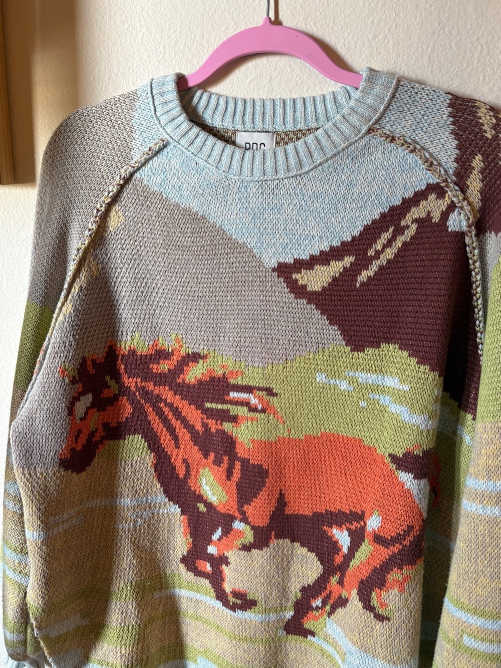 Urban Outfitters BDG On The Range Horse Knit Sweater - Picture 4 of 10
